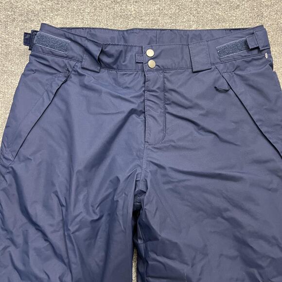 Columbia Omni-Tech Snow Pants Mens Medium Blue Waterproof Insulated Ski Outdoor - Picture 3 of 14
